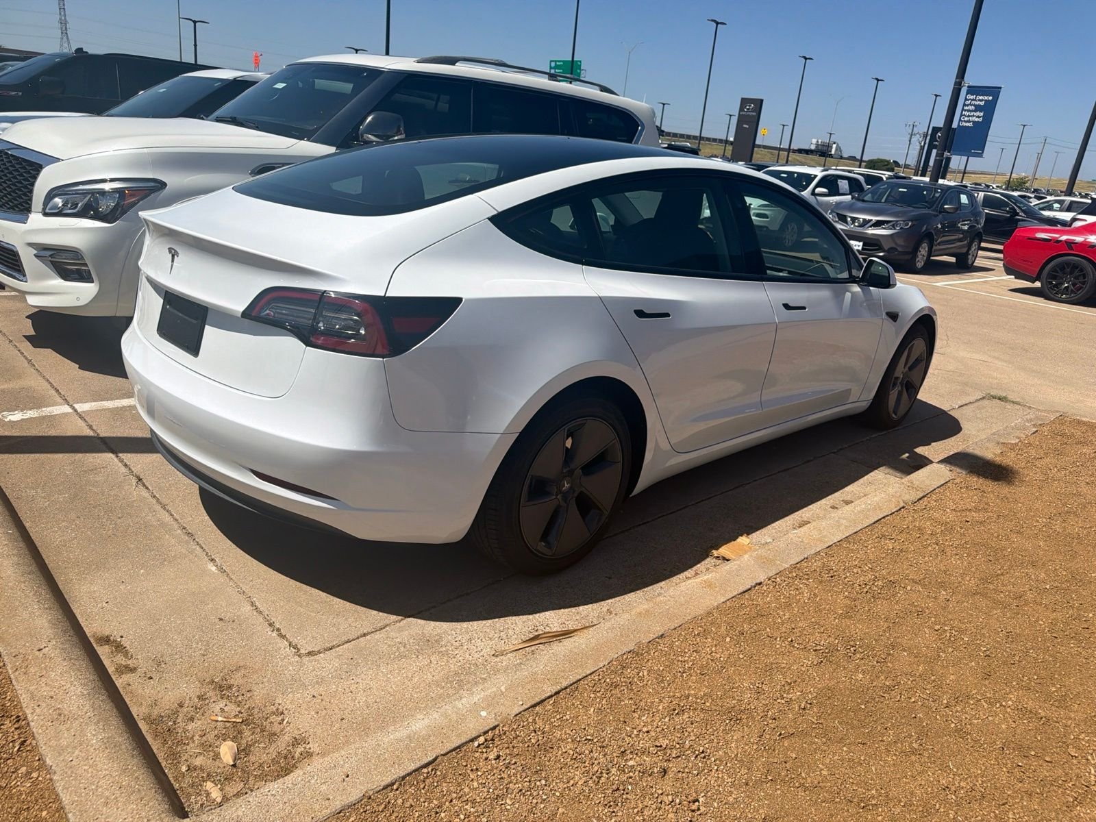 Used 2023 Pearl White Multi-Coat Tesla Base image 5