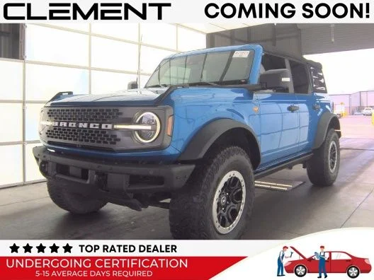 Used 2022 Blue Metallic Ford Badlands image 1