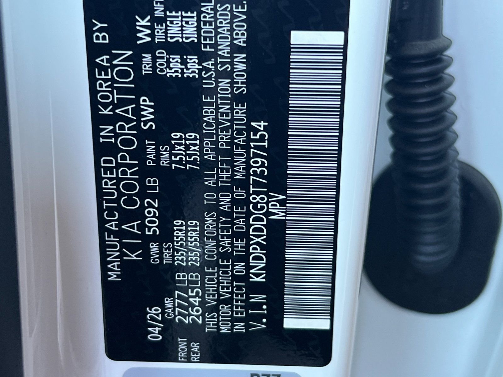 New 2026 Snow White Pearl Kia SX Prestige image 35
