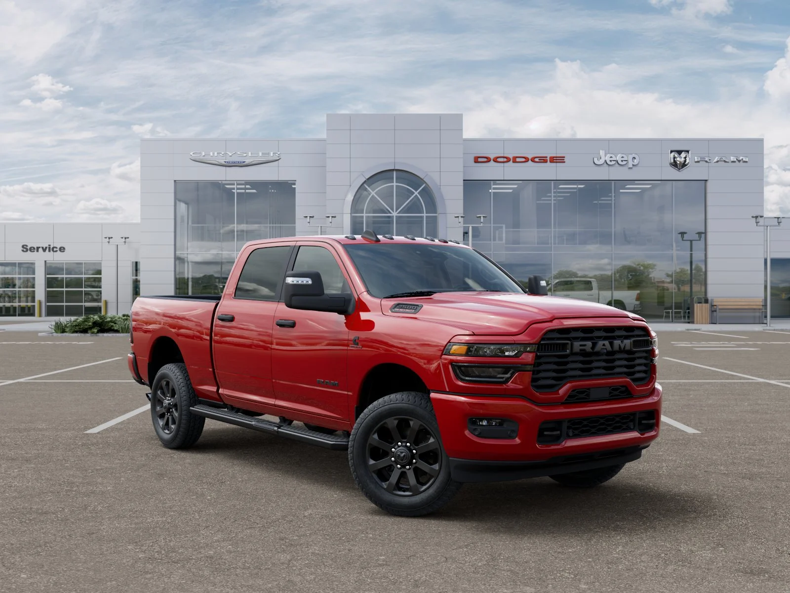 New 2026 Flame Red Clear-Coat Exterior Paint RAM Big Horn image 50