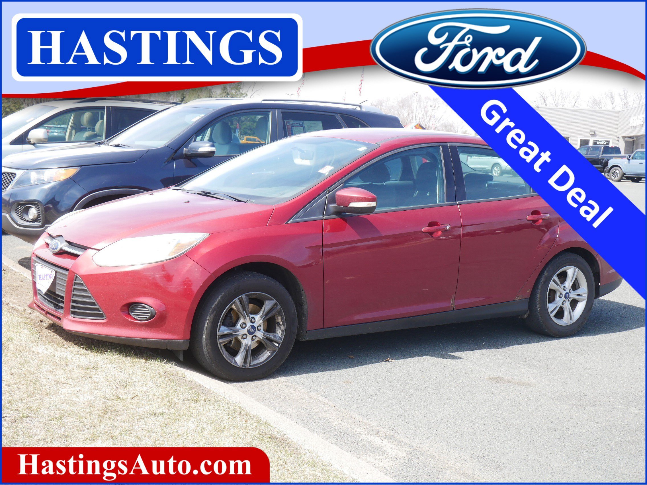 Used 2014 Race Red Ford SE image 1
