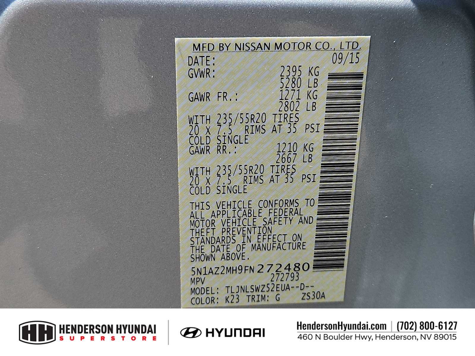 Used 2015 Brilliant Silver Metallic Nissan Platinum image 37