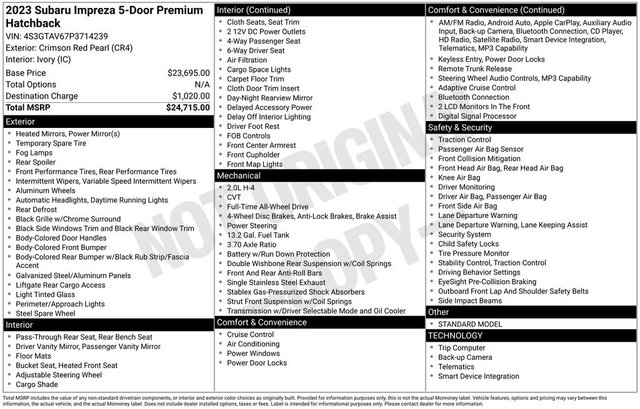 2023 Subaru Impreza Premium