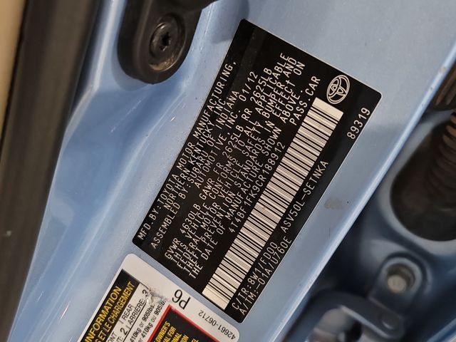 Used 2012 Clearwater Blue Toyota LE image 33