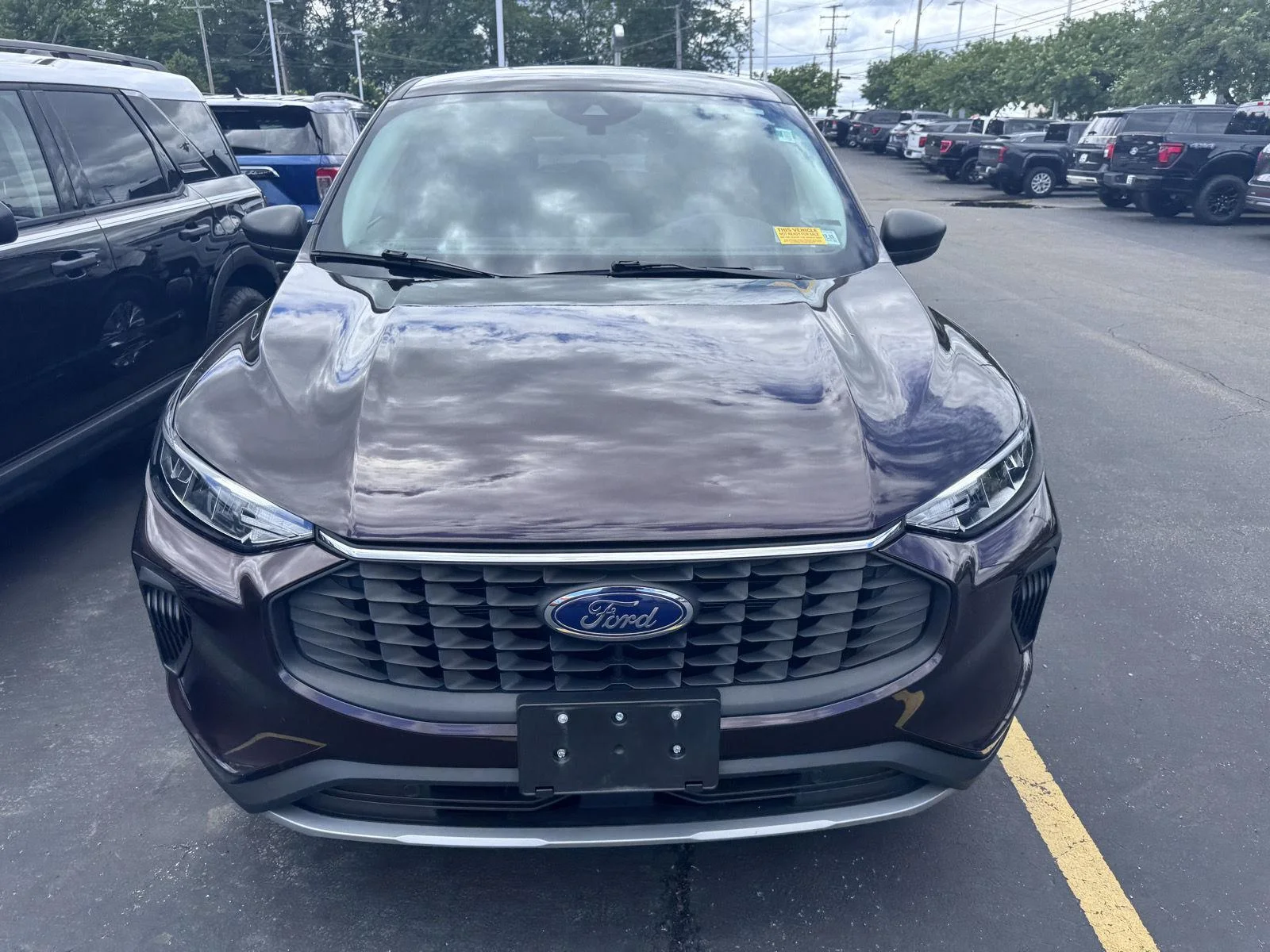Used 2023 Cinnabar Red Ford Active image 2
