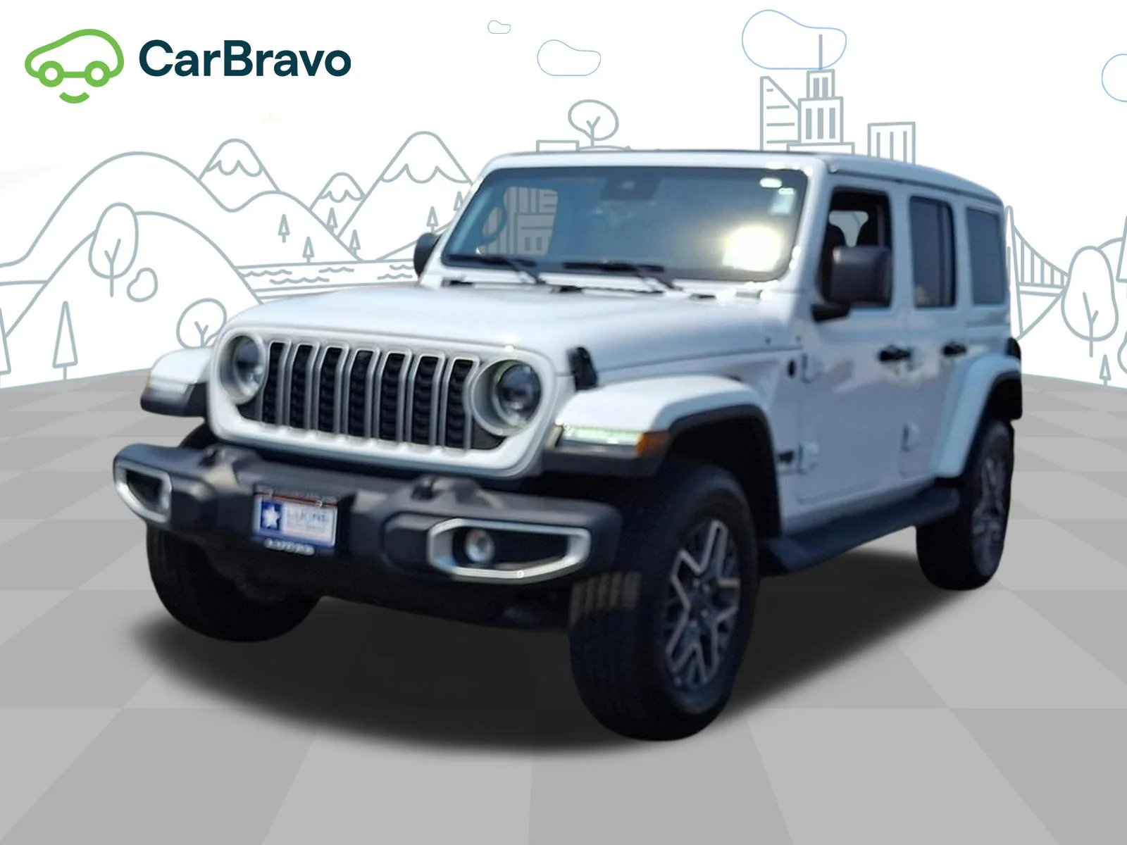 Used 2025 White Jeep 4-Door Sahara 4x4 image 33