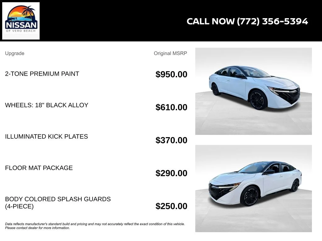 New 2026 Aspen White TriCoat / Super Black Two-tone Nissan SR image 6