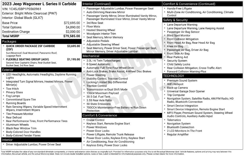 Certified Used 2023 White Jeep Series II image 24