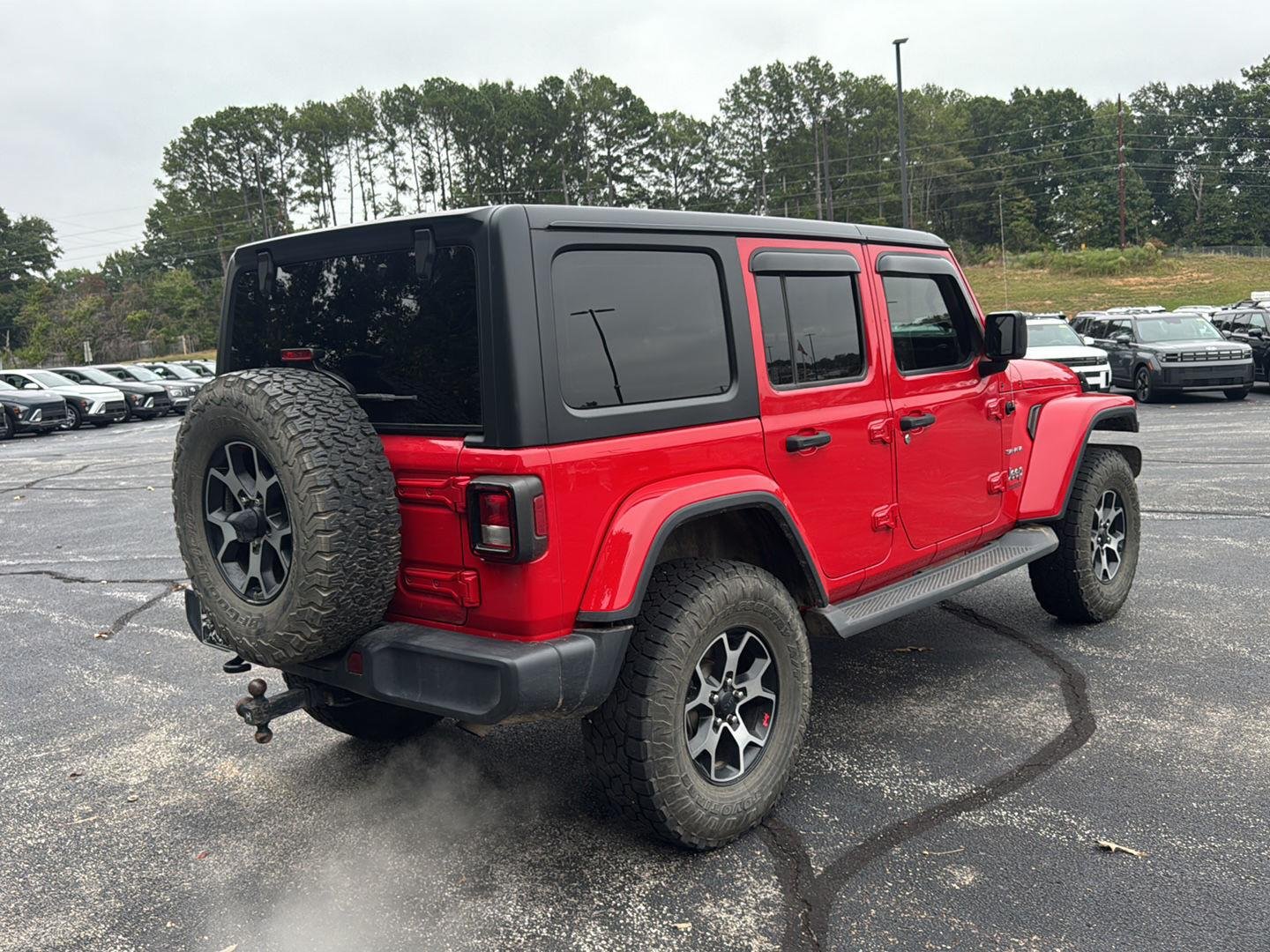 Used 2020 Firecracker Red Clearcoat Jeep Sahara image 3