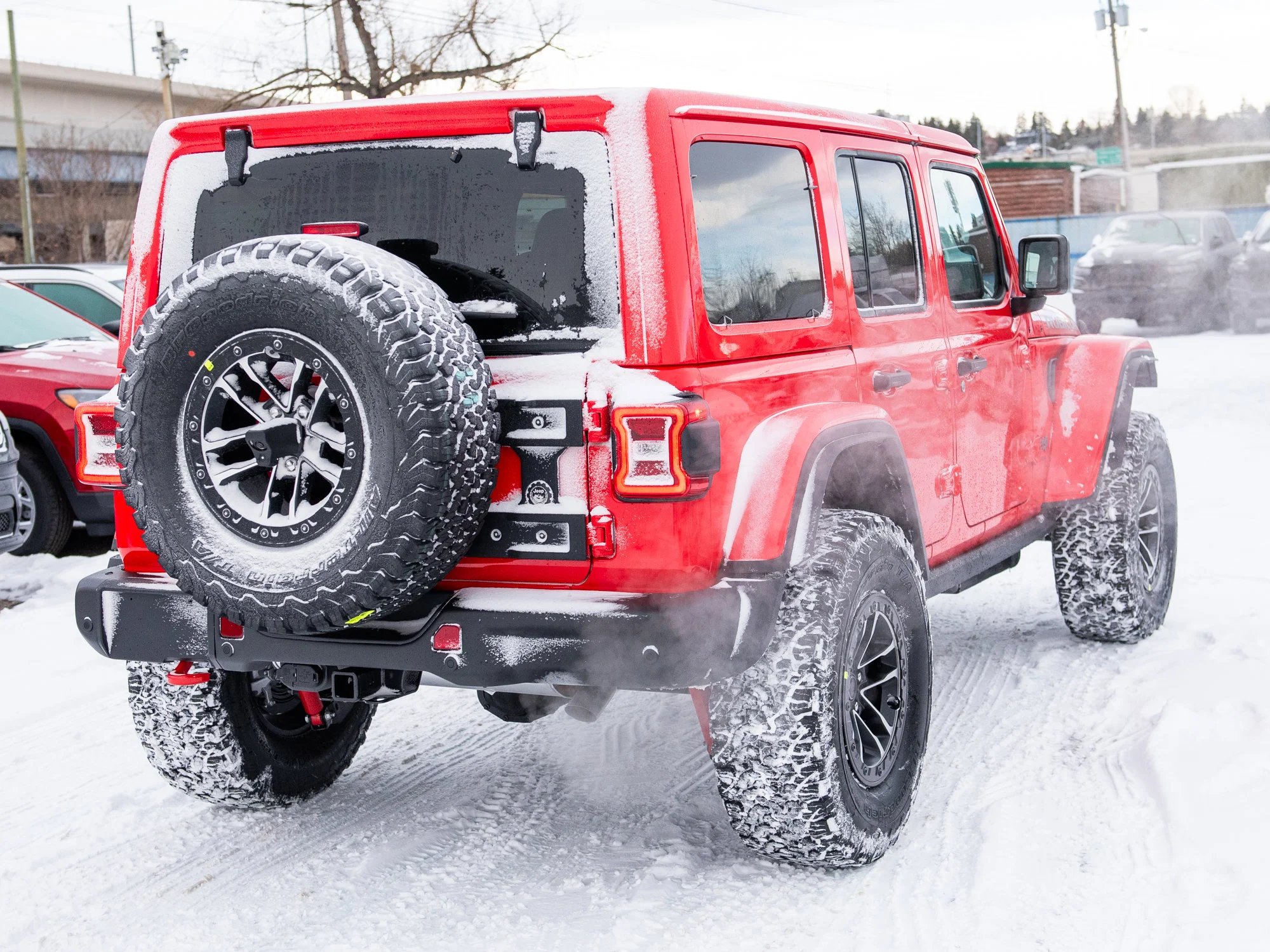 New 2026 Red Jeep Rubicon X*, 35 Inch Tires, Steel Bumpers, Nappa Leather image 7