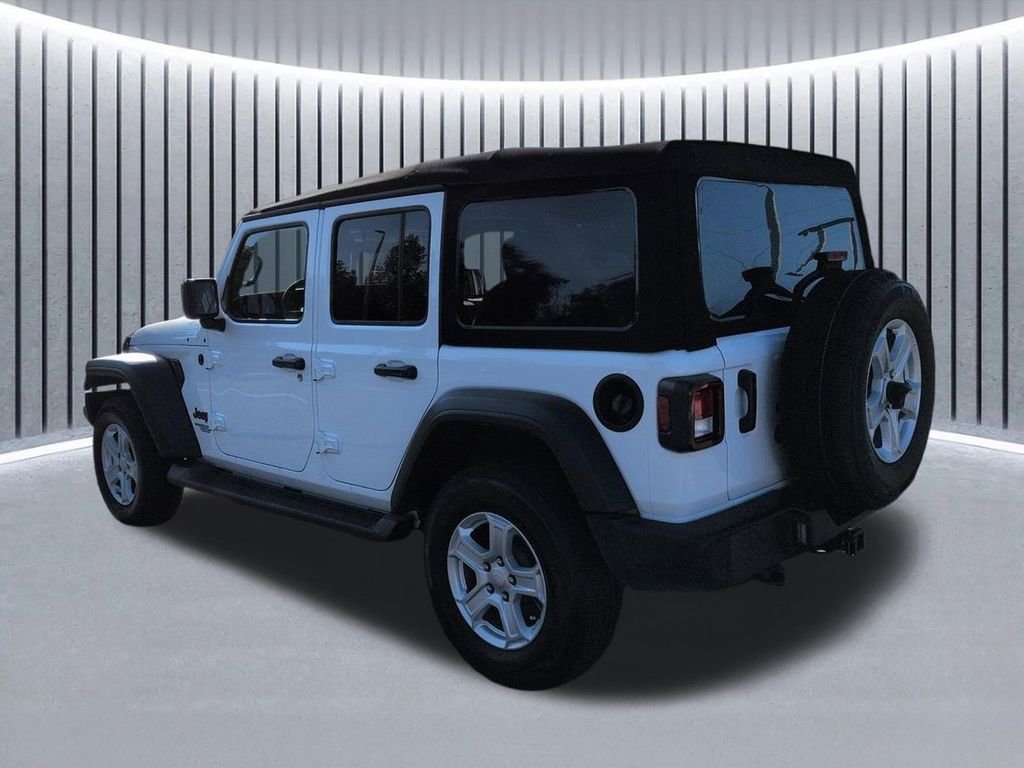 Used 2021 Bright White Clearcoat Jeep Unlimited Sport S image 7