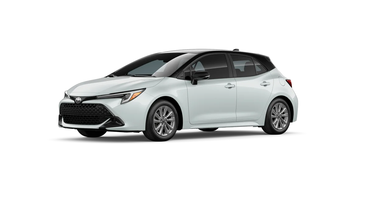 New 2026 Wind Chill Pearl with Midnight Black Metallic roof Toyota SE image 2