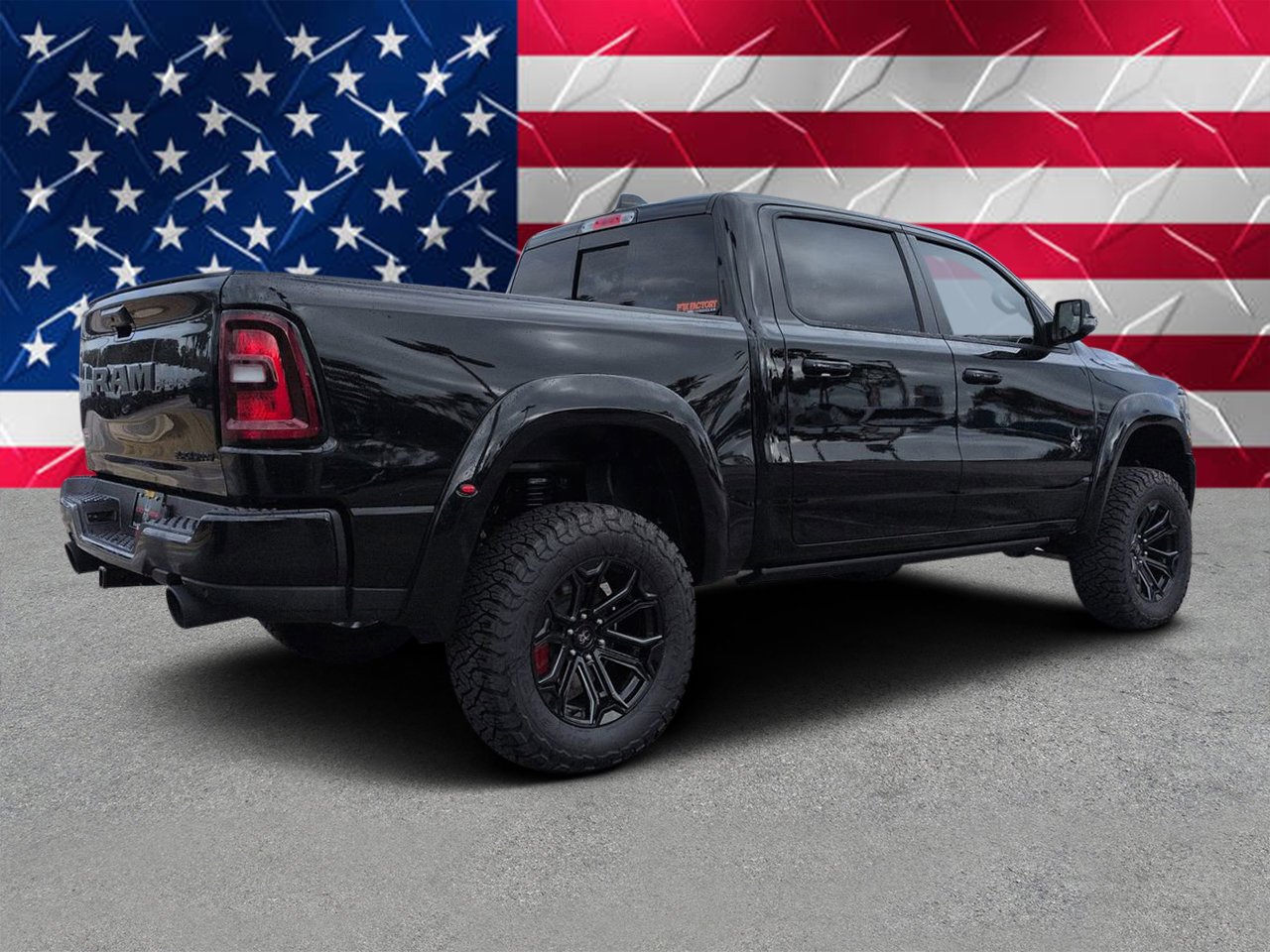New 2026 Diamond Black Crystal Pearlcoat RAM Big Horn image 3