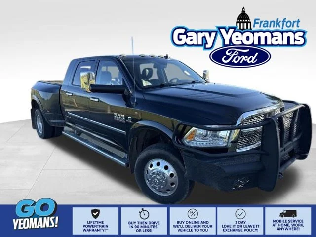 Used 2017 Brilliant Black Crystal Pearlcoat Ram Laramie image 1