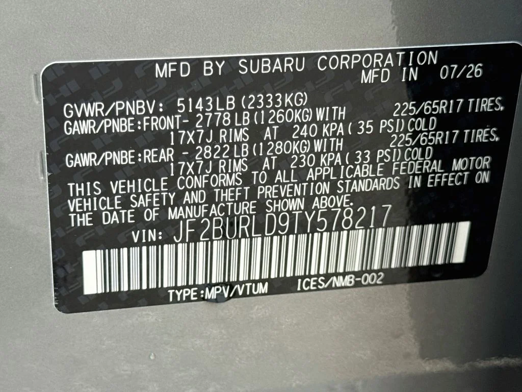 New 2026 Gray Subaru Wilderness image 43