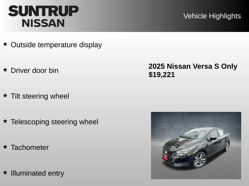 2025 Nissan Versa Sedan S - Photo 40