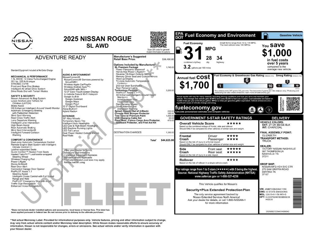 Used 2025 Black Nissan SL image 23