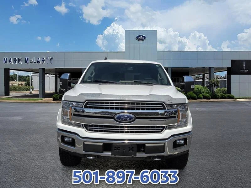 Used 2019 Oxford White FORD LARIAT 4WD SUPERCREW 5.5