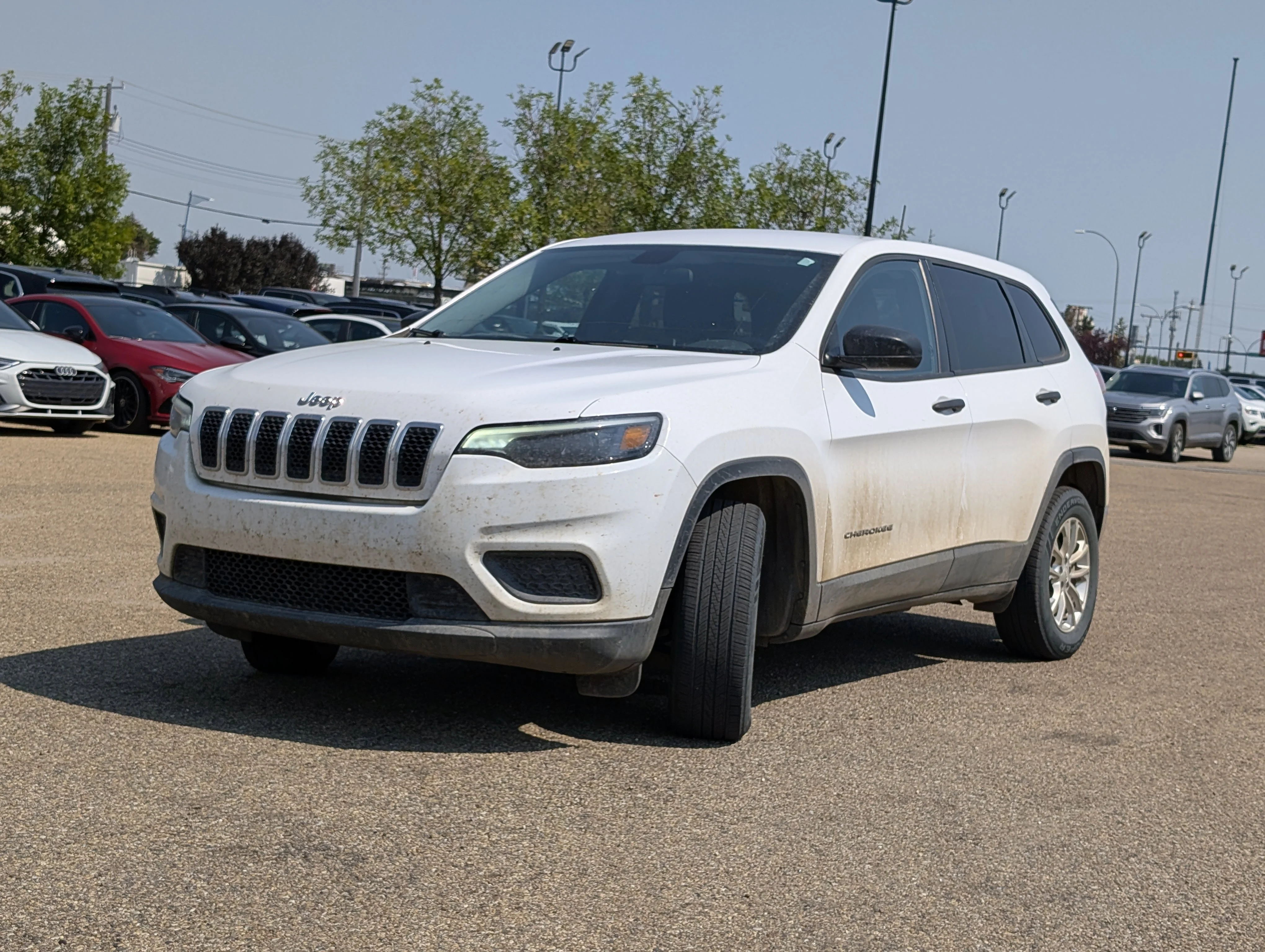 Used 2019 Bright White Jeep Sport image 3