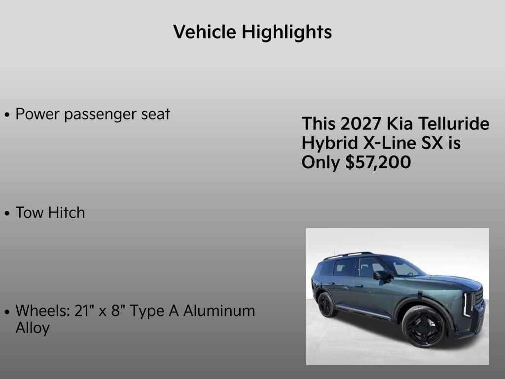 New 2027 Black Jade Green Kia X-LINE SX image 36