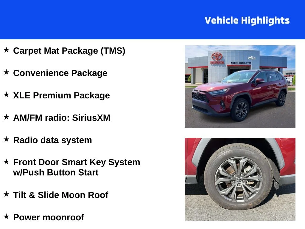 Used 2022 Red Toyota XLE Premium image 4