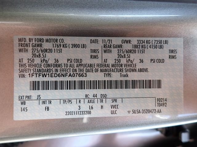 Used 2022 Silver Ford XLT image 20