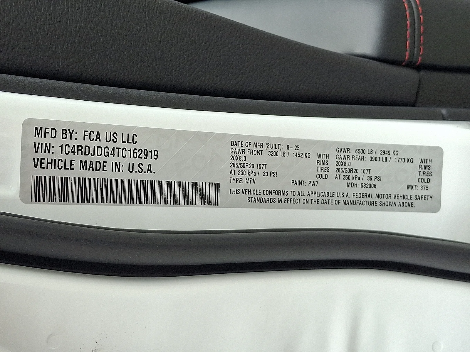 New 2026 White Knuckle Clearcoat Dodge GT image 22