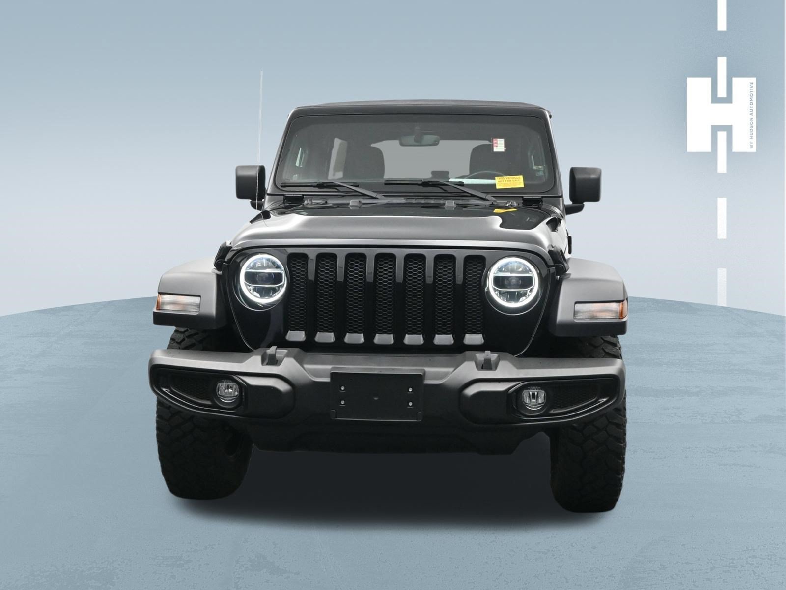 Used 2022 Black Clearcoat Jeep Unlimited Willys image 2