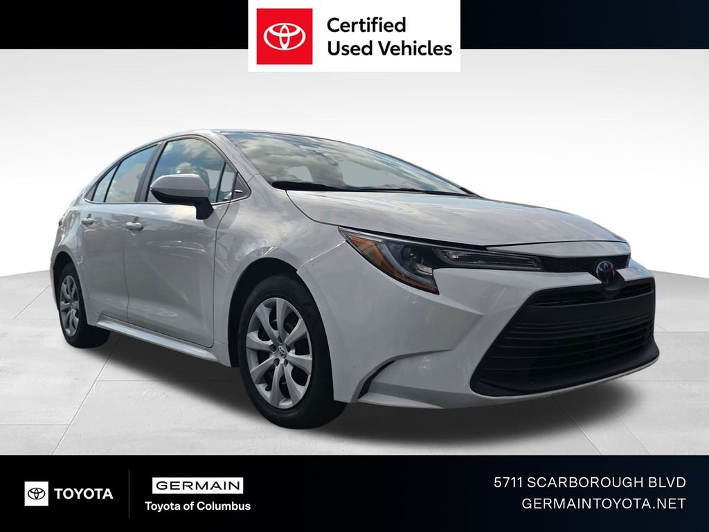 Certified Used 2024 White Toyota LE image 1