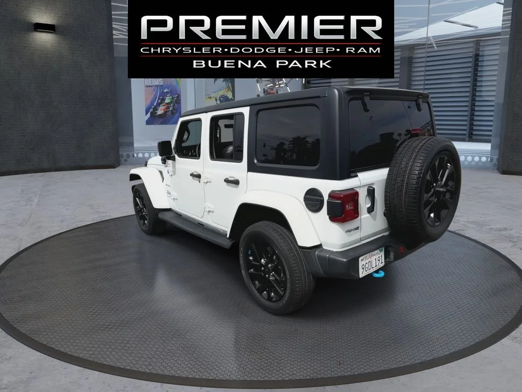 Certified Used 2023 White Jeep Sahara 4xe image 6