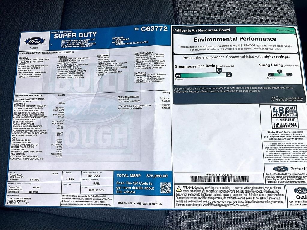 New 2026 Avalanche Ford XLT image 15