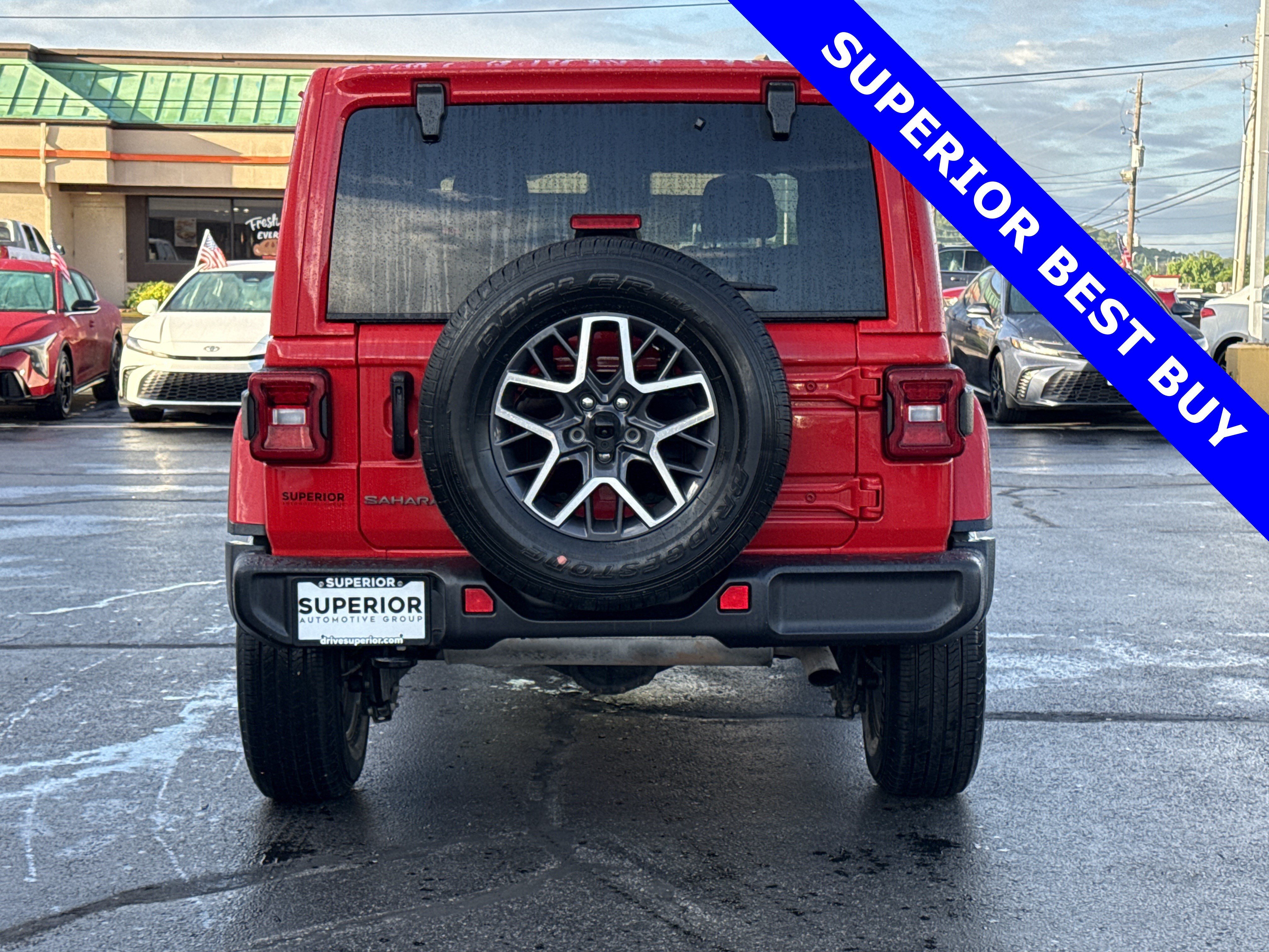 Used 2025 Firecracker Red Clearcoat Jeep Sahara 4WD image 4