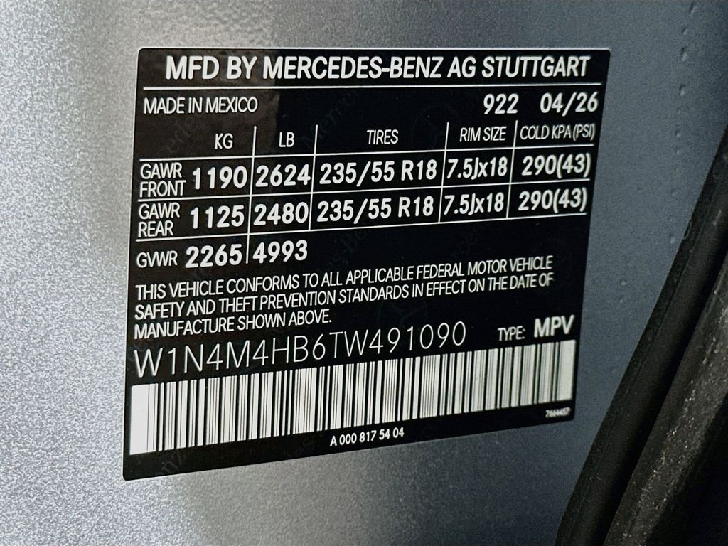 New 2026 Cirrus Silver Metallic Mercedes-Benz GLB 250 image 31