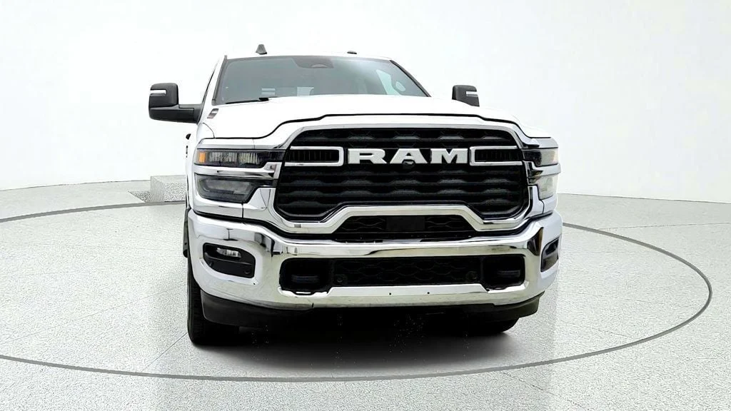 Used 2025 Bright White Clearcoat Ram Tradesman 4x4 Crew Cab 6