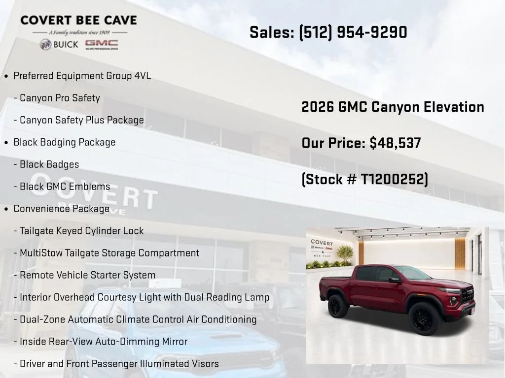 New 2026 Volcanic Red Tintcoat GMC Elevation image 6