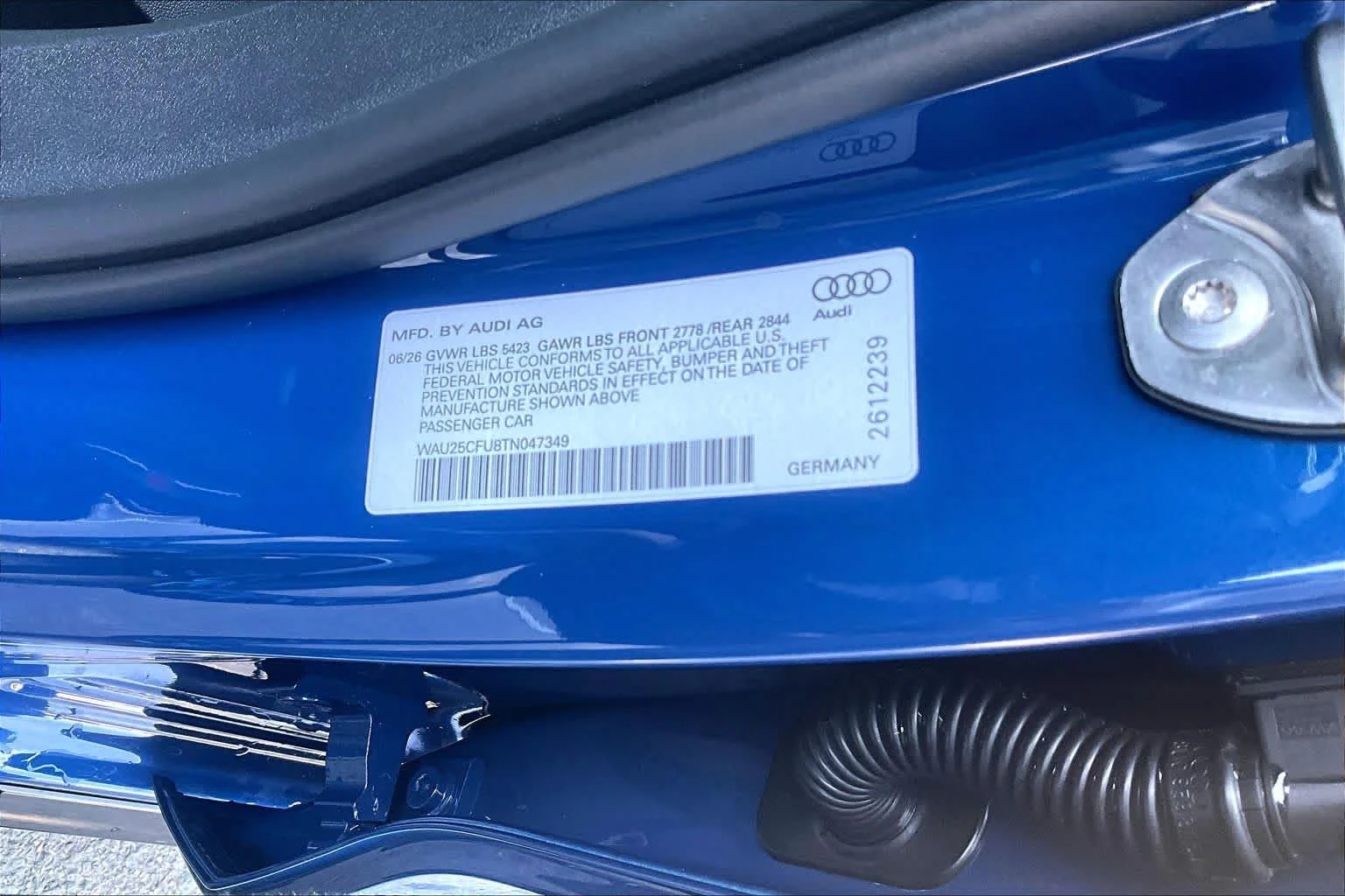 New 2026 Ascari Blue met Audi Premium Plus image 19