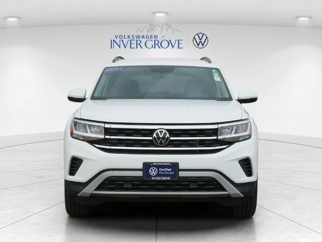 Certified 2023 Volkswagen Atlas SE w/Tech with VIN 1V2HR2CA7PC549193 for sale in Inver Grove Heights, Minnesota