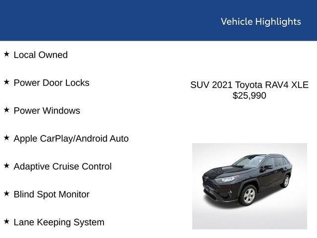 Certified Used 2021 Midnight Black Metallic Toyota XLE image 2