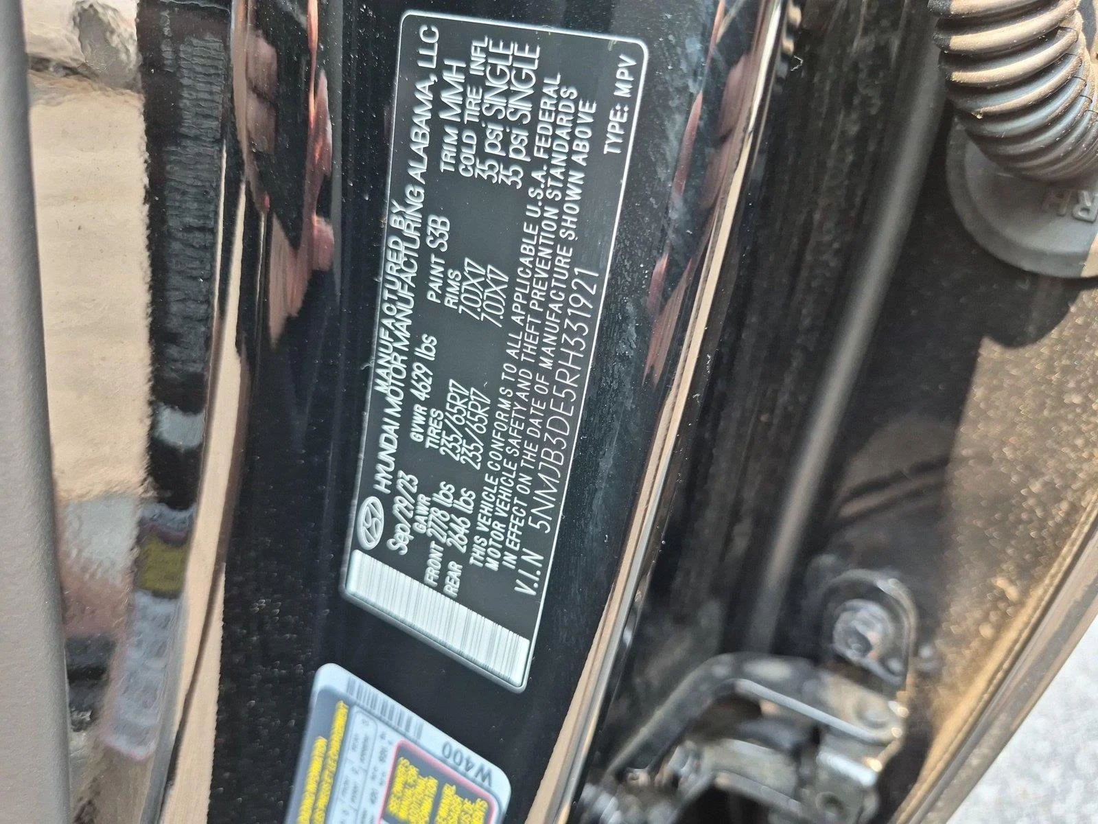 Used 2024 Black Pearl Hyundai SEL image 40