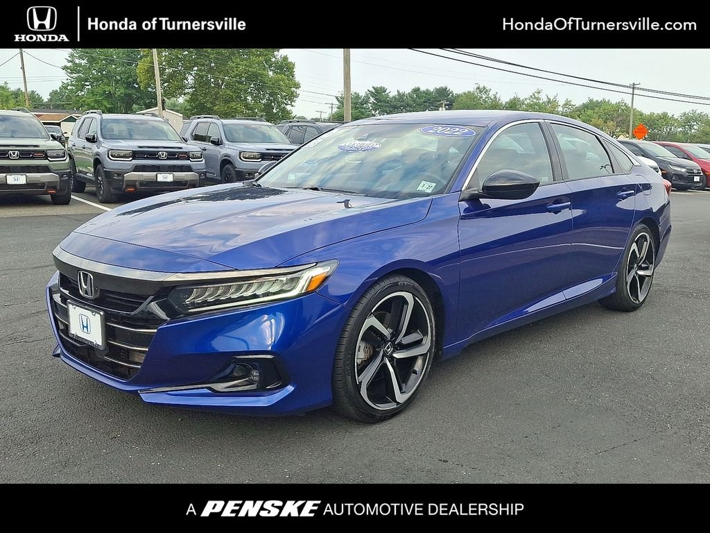 Certified Used 2022 Still Night Pearl Honda 1.5T SPORT image 1