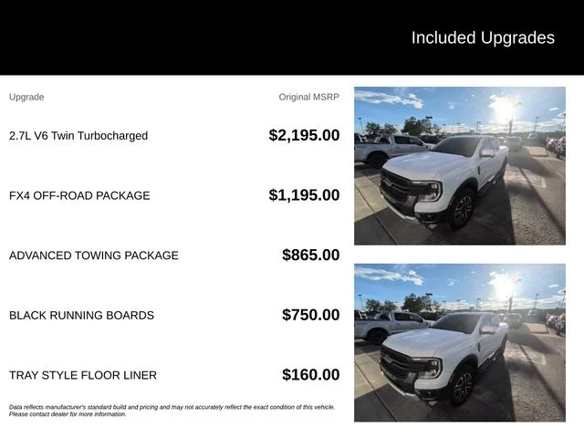 Used 2025 White Ford Lariat image 5