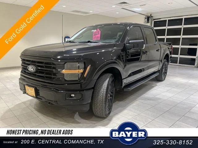 Certified Used 2025 Agate Black Metallic Ford XLT image 1