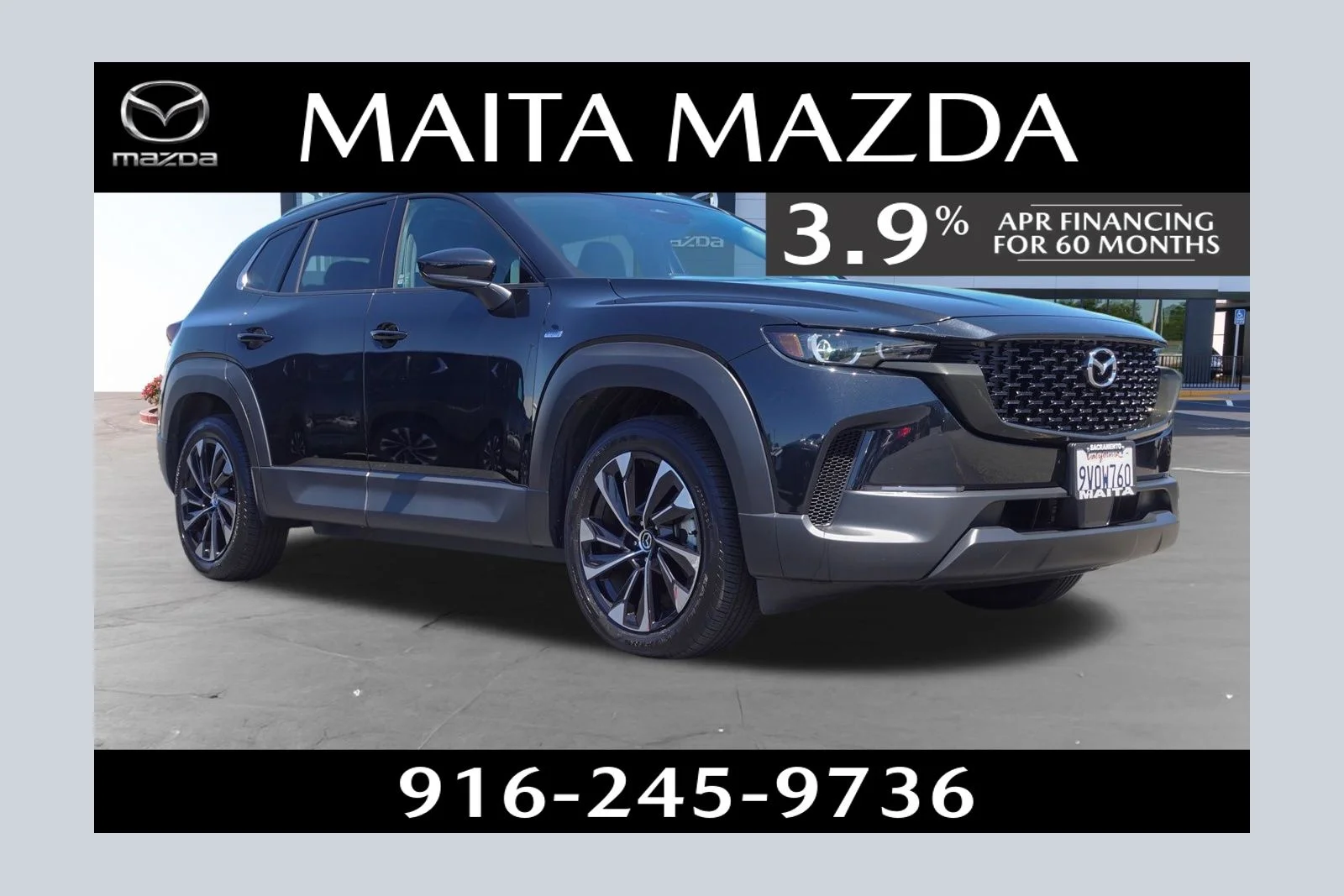 Certified Used 2025 Jet Black Mica Mazda Premium Plus image 1