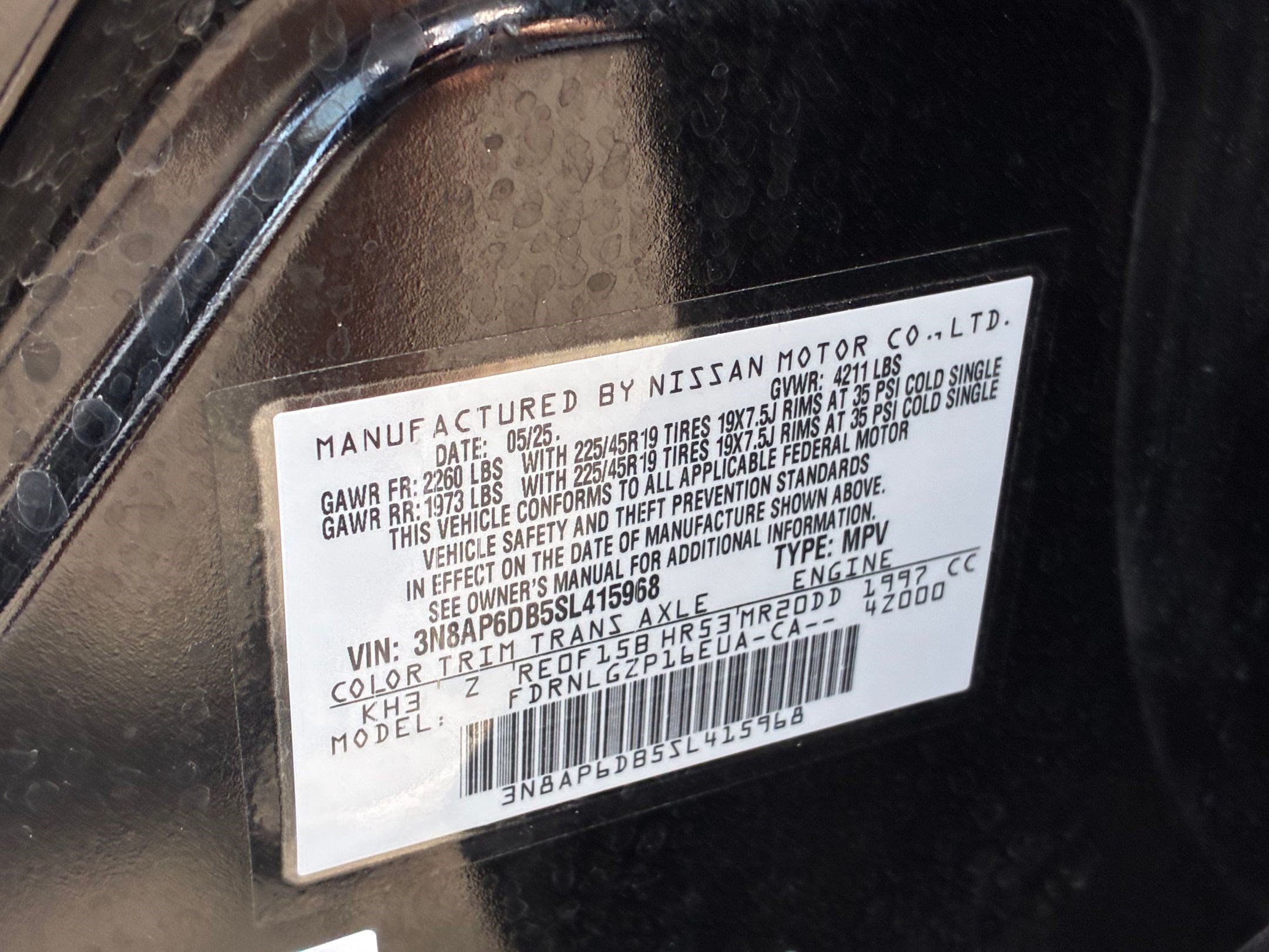 Certified Used 2025 Super Black Nissan SR image 32