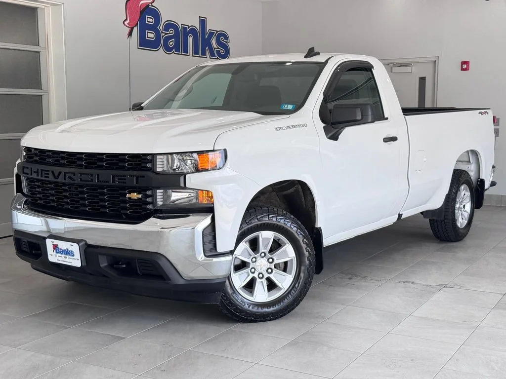 Certified Used 2021 SUMMIT WHITE Chevrolet Work Truck image 2
