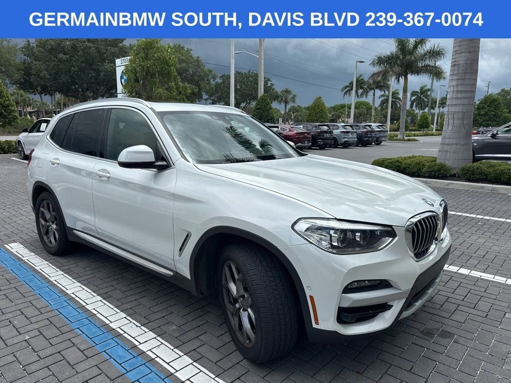 Used 2021 White Metallic BMW xDrive30i image 8