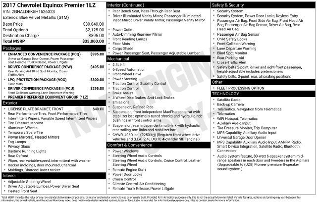 Used 2017 Blue Chevrolet Premier image 14