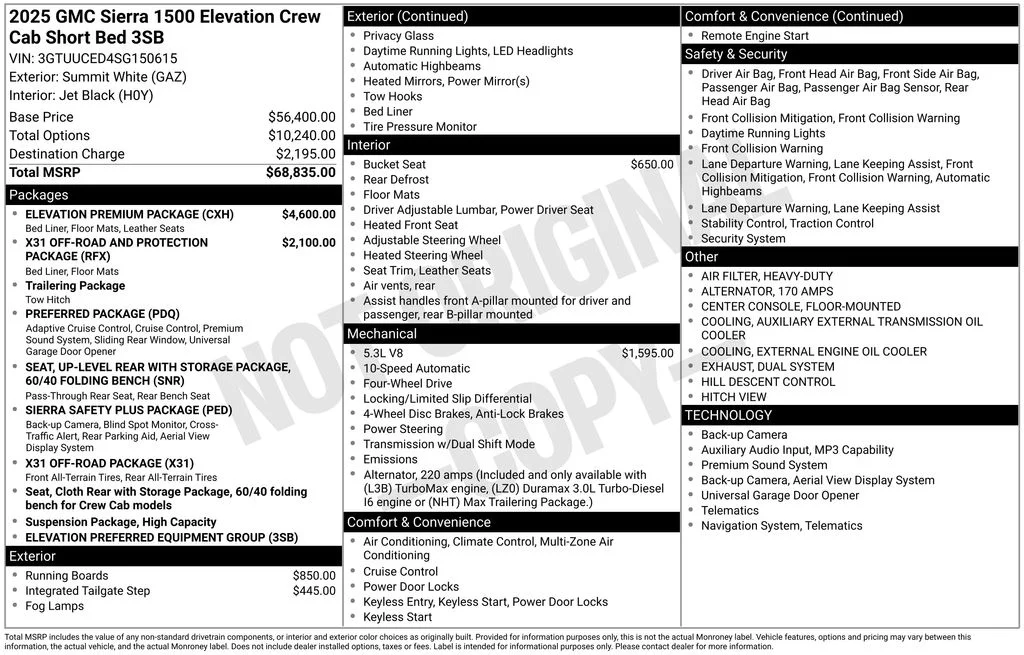Certified Used 2025 White GMC Elevation image 5