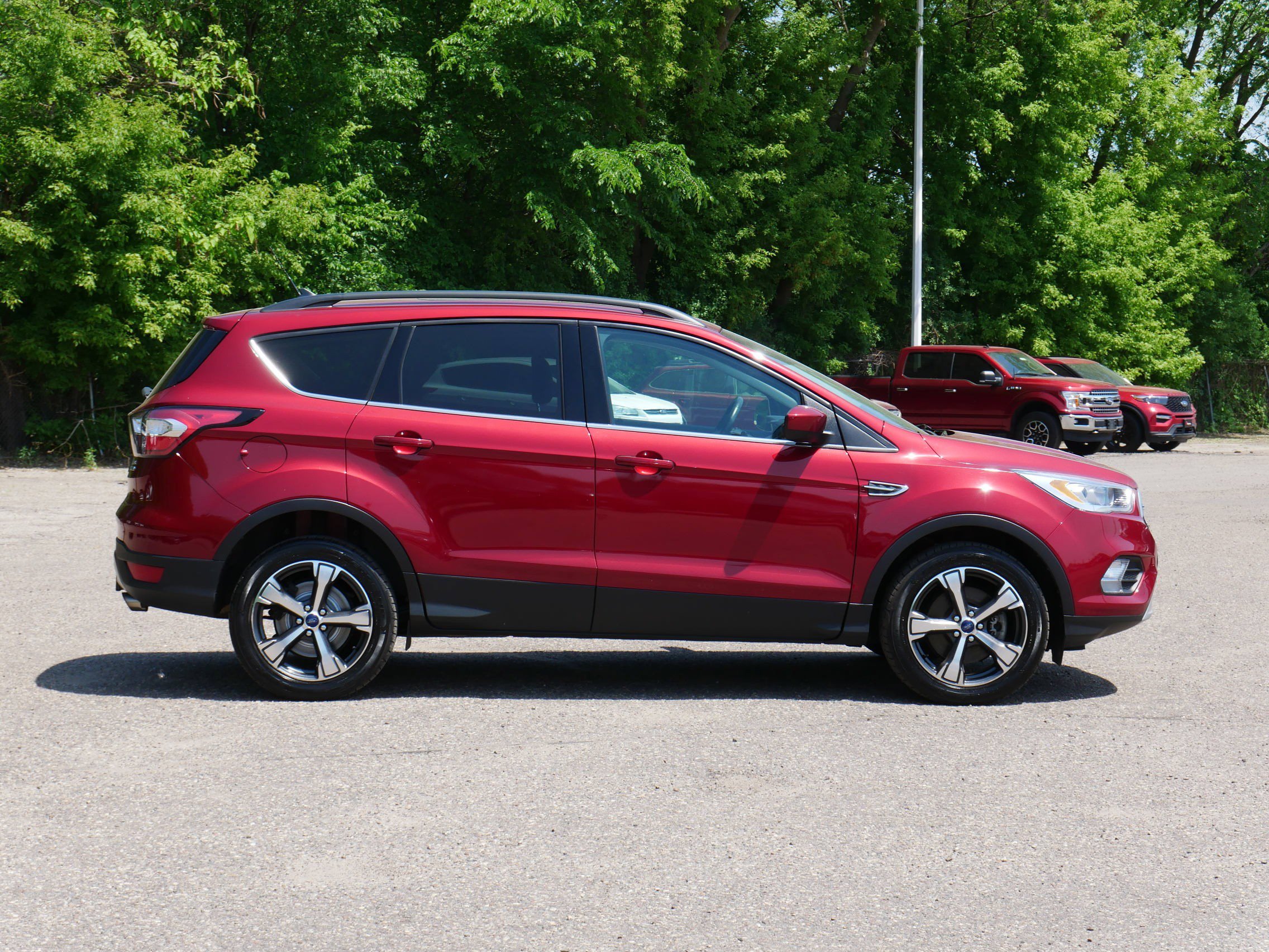Certified Used 2018 Ruby Red Metallic Tinted Clearcoat Ford SEL image 2