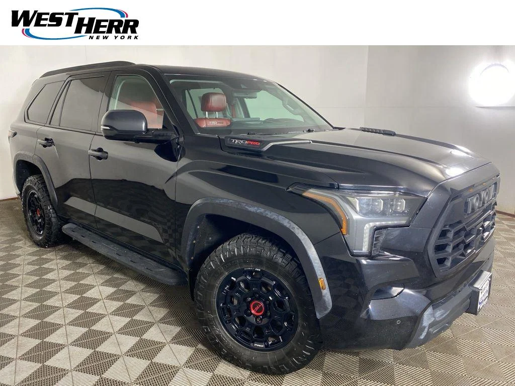 Used 2023 Midnight Black Metallic Toyota TRD Pro image 1